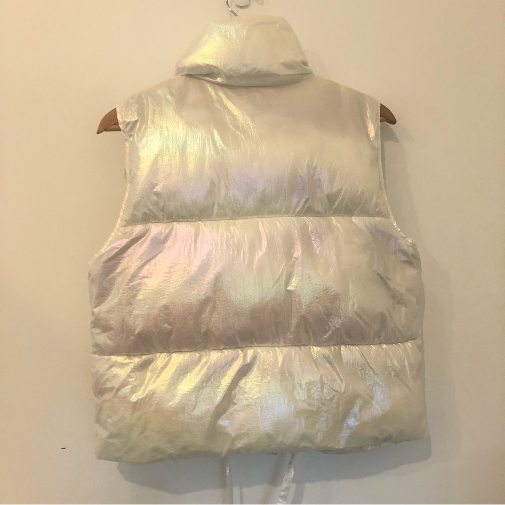 Noize Puffer Aurora opal iridescent puffer vest | Sz M - Picture 11 of 16